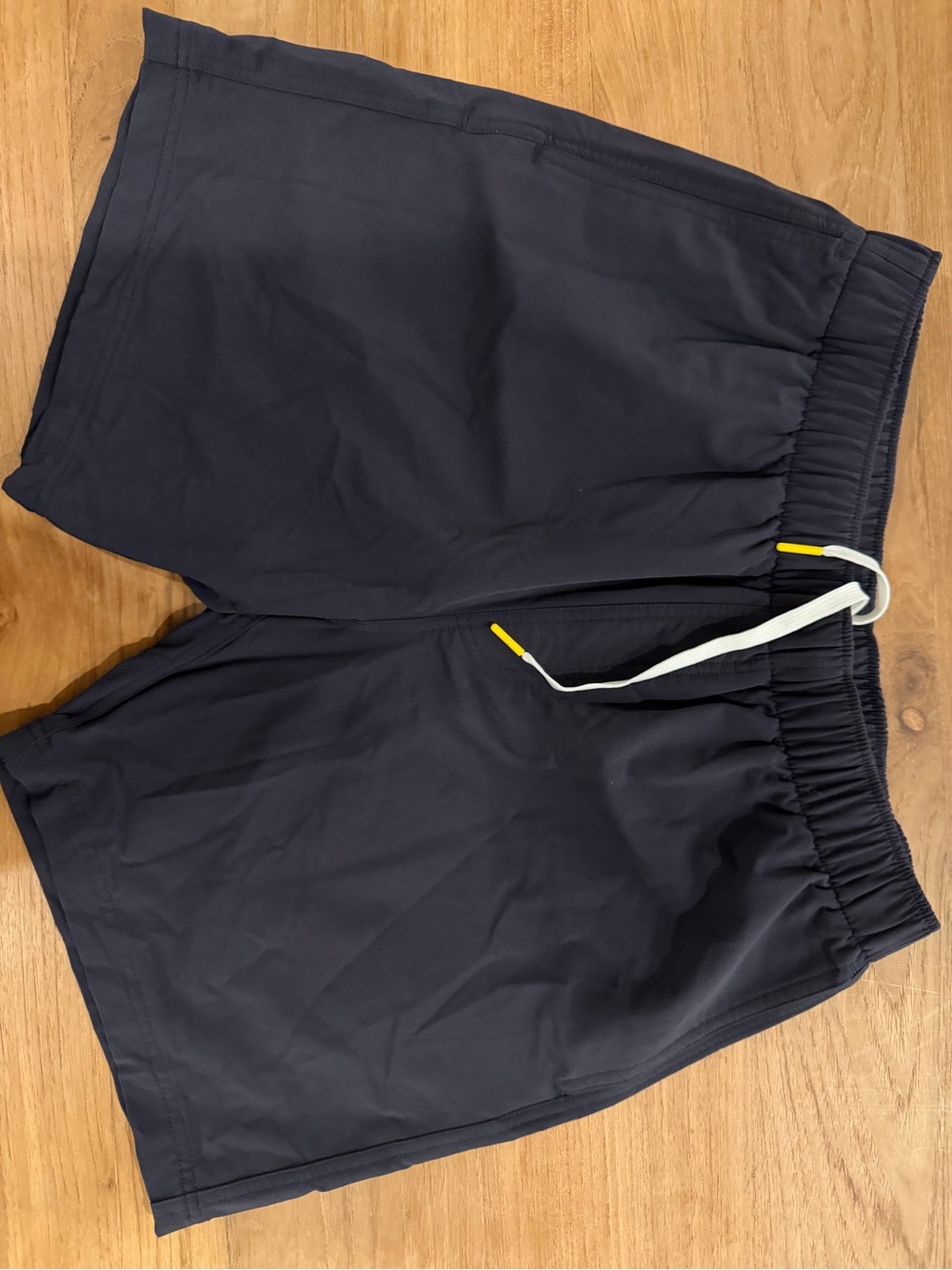 Olivers Dark Navy All Over Shorts with White Drawstring and Yellow Tips